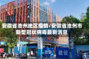 安徽省池州地区疫情/安徽省池州市新型冠状病毒最新消息