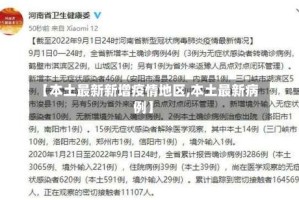 【本土最新新增疫情地区,本土最新病例】
