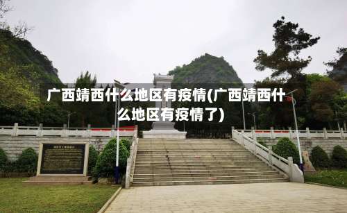 广西靖西什么地区有疫情(广西靖西什么地区有疫情了)-第3张图片