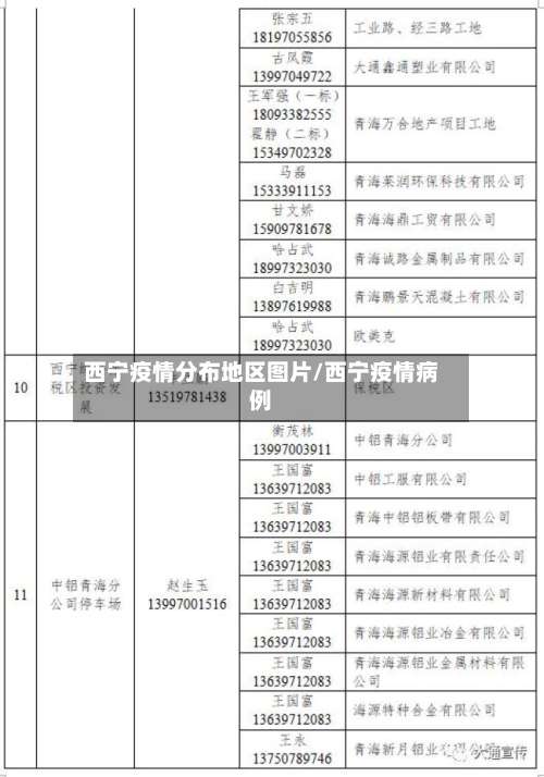 西宁疫情分布地区图片/西宁疫情病例-第3张图片