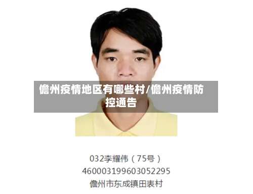 儋州疫情地区有哪些村/儋州疫情防控通告-第2张图片