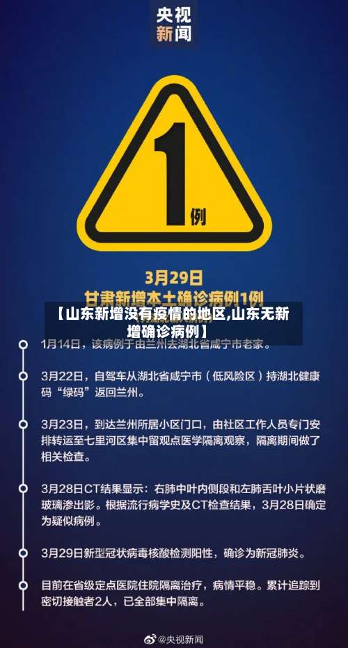 【山东新增没有疫情的地区,山东无新增确诊病例】-第1张图片