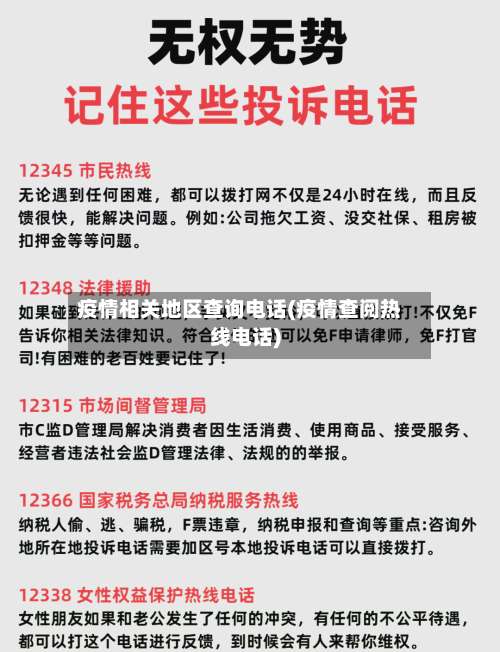 疫情相关地区查询电话(疫情查阅热线电话)-第2张图片